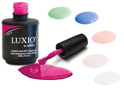 5 LUXIO Gel Polishes, color of your choice!