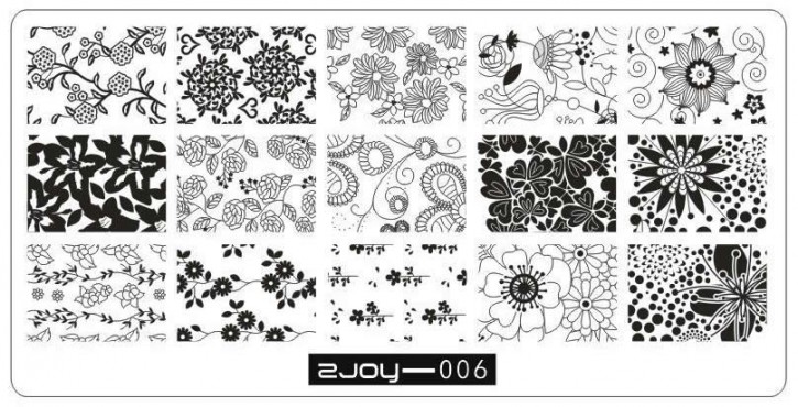 Stamping Schablone 2JOY 06