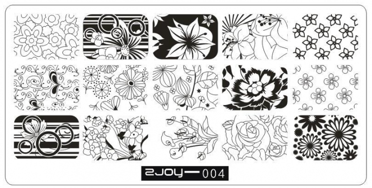 Stamping Schablone 2JOY 04