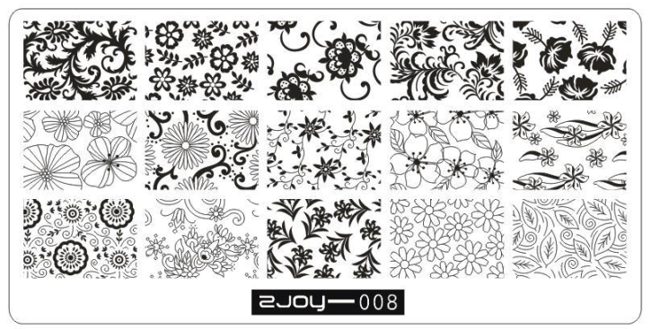 Stamping Schablone 2JOY 08