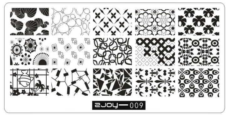 Stamping Schablone 2JOY 09