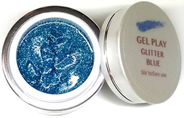 UV/LED Gel Play Glitter Blue 4g