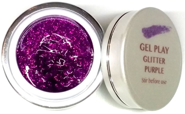 UV/LED Gel Play Glitter Purple 4g