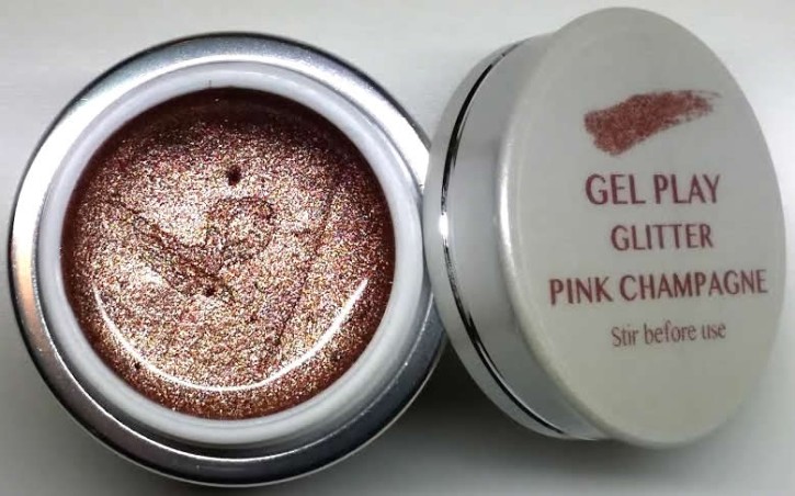 UV/LED Gel Play Glitter Pink Champagne 4g