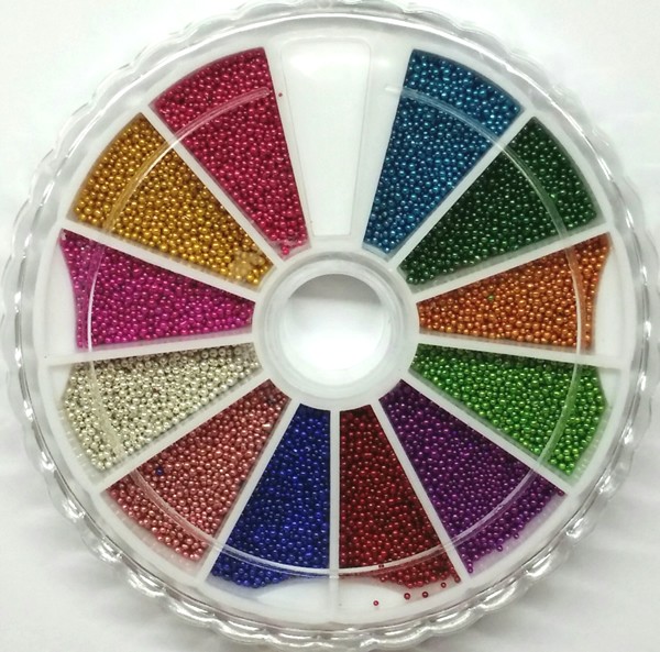 Disk with 12 colors Mini Beads