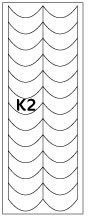 French Schablonen Top Qualität K2, 10er Pack