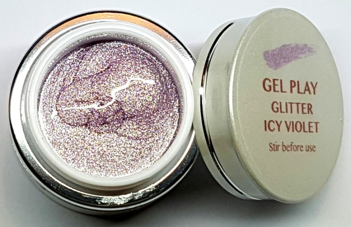 UV/LED Gel Play Glitter Icy Violet 4g