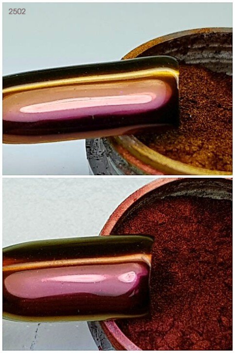 Chameleon Chrome Mirror Pigment Rotbraun