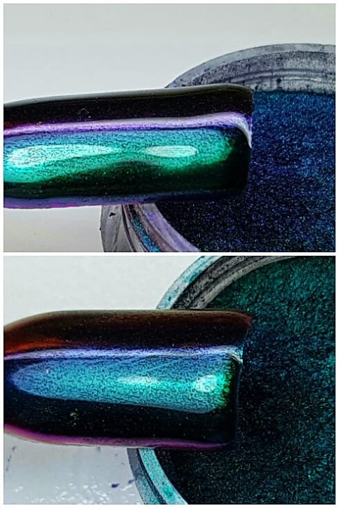 Chameleon Chrome Mirror Pigment Emeraldviolett