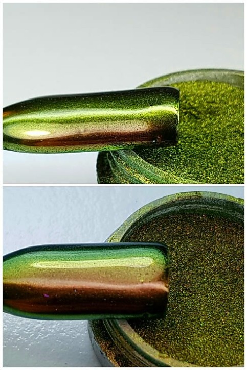 Chameleon Chrome Mirror Pigment Mokkabraun