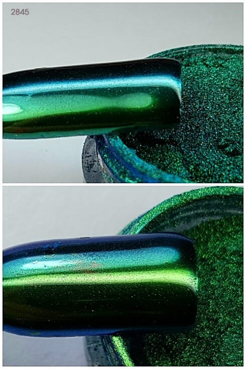 Chameleon Chrome Mirror Pigment Emeraldblaugrün