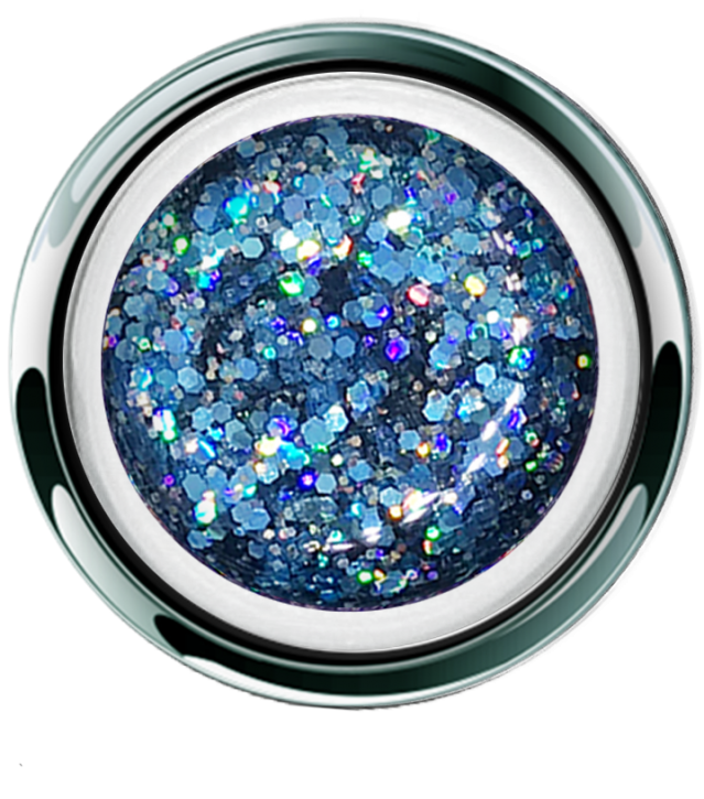 UV/LED Gel Play Glitter Crush Blue 4g