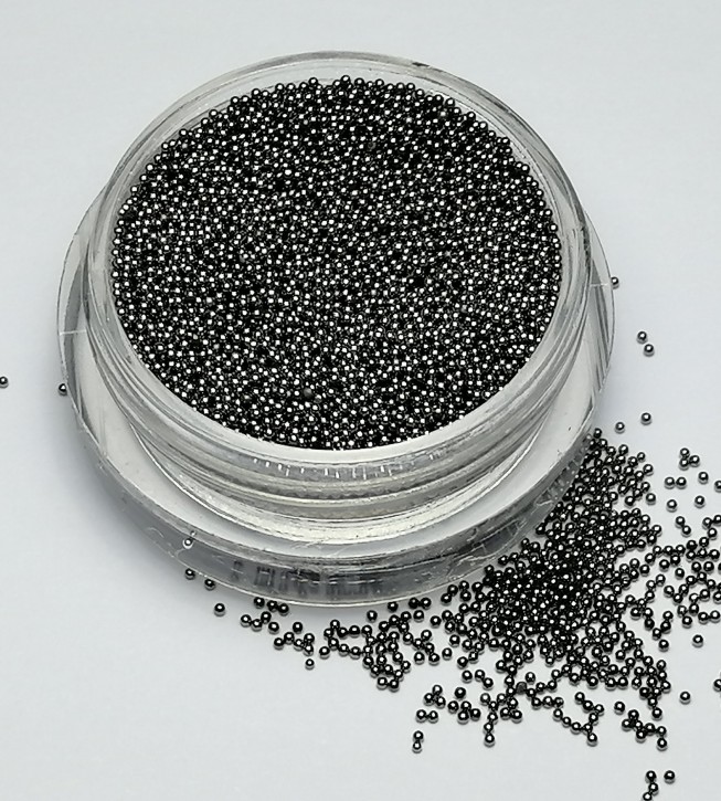 Superfeine Metallkügelchen für Nail Art, Anthrazit