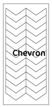 French Schablonen Top Qualität Chevron, 1 Stk.