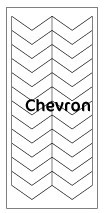 French Schablonen Top Qualität Chevron, 10 Stk.