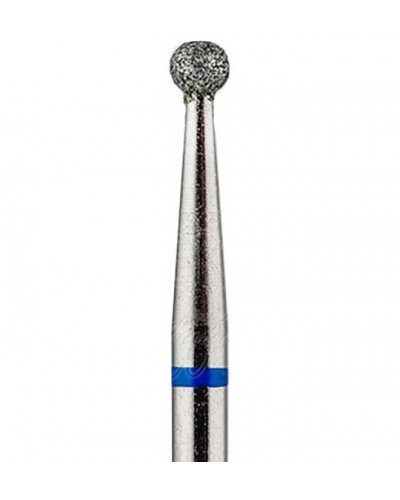 Fräseraufsatz Kugel blau (medium) 3mm