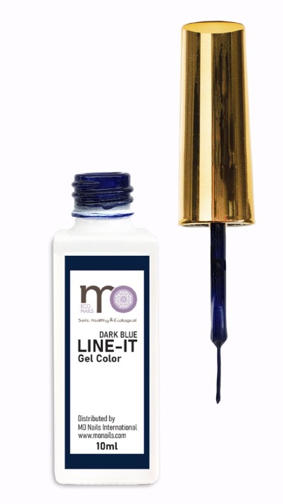 MO Nails Line It Gel in bottle 10ml DARK BLUE