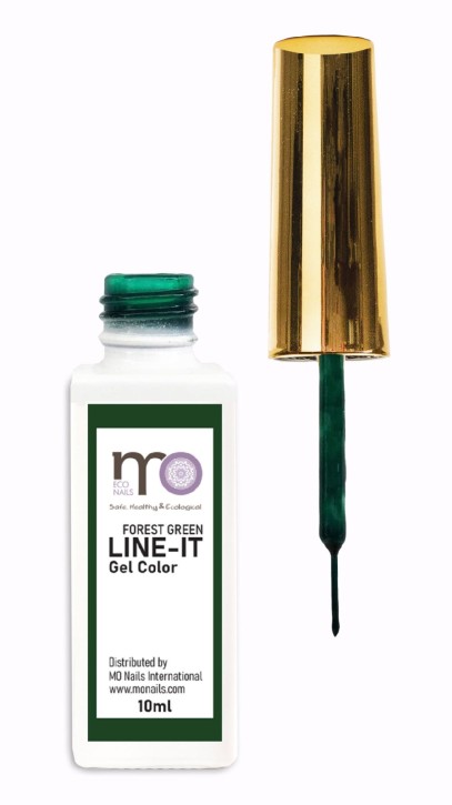 MO Nails Line It Gel in bottle 10ml FOREST GREEN