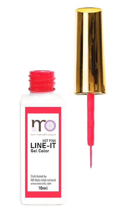 MO Nails Line It Gel in bottle 10ml HOT PINK