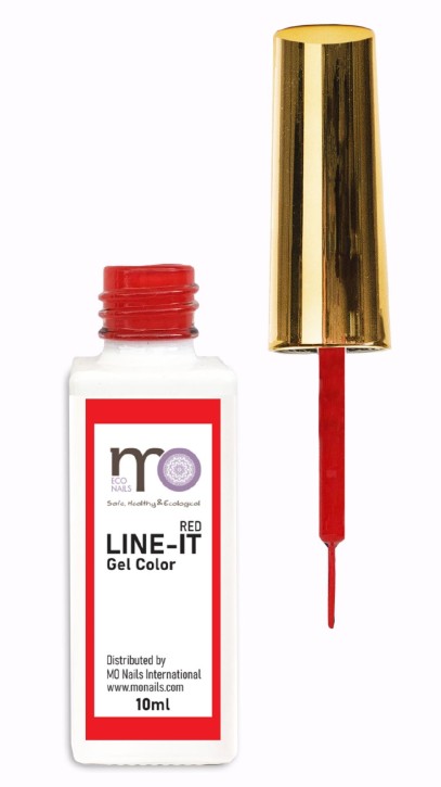 MO Nails Line It Gel in bottle 10ml RED