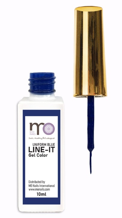 MO Nails Line It Gel in bottle 10ml UNIFORM BLUE