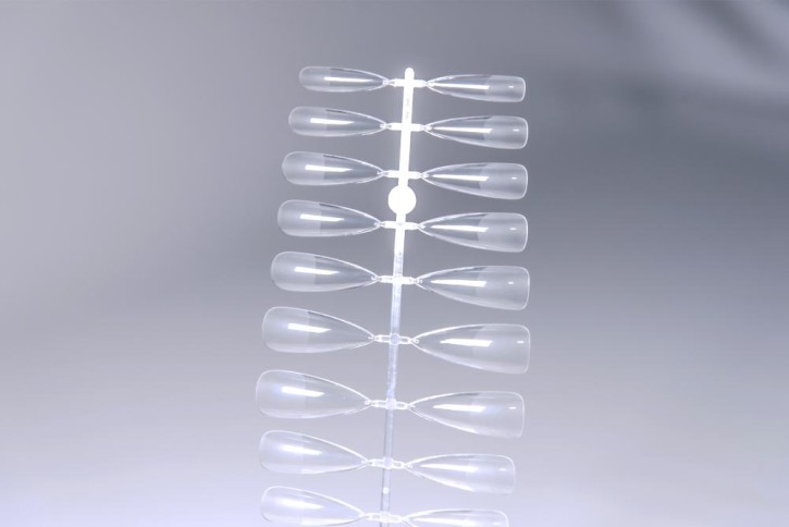 Long-Stiletto Clear Soft Gel Tips 240 Stk.