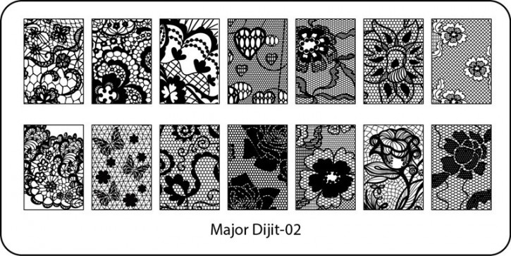 Stamping Schablone Major Dijit 02