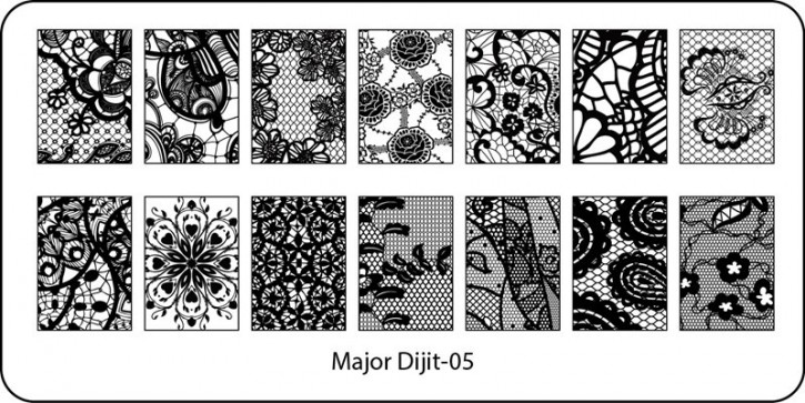 Stamping Schablone Major Dijit 05