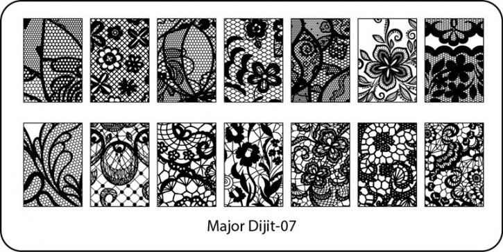 Stamping Schablone Major Dijit 07