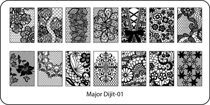 Stamping Schablone Major Dijit 01