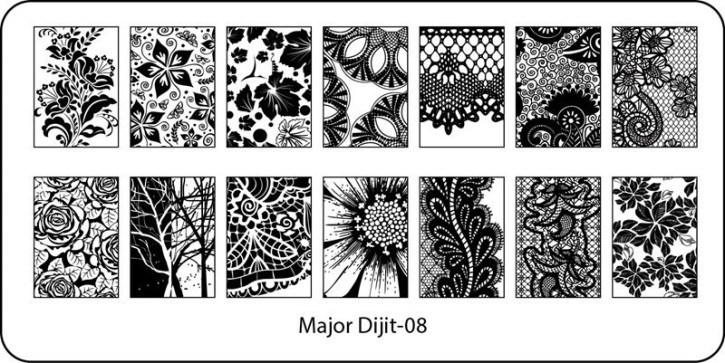 Stamping Schablone Major Dijit 08