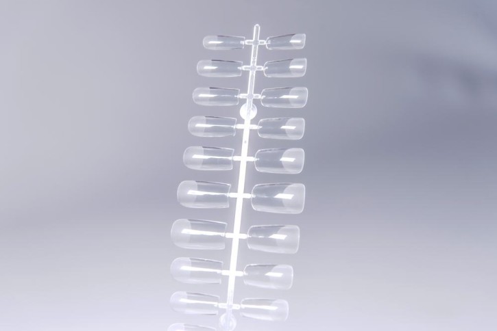 Medium-Square Clear Soft Gel Tips 240 Stk.