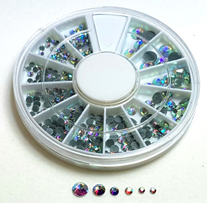 Rotella Strass, iridescente, grandi e piccoli