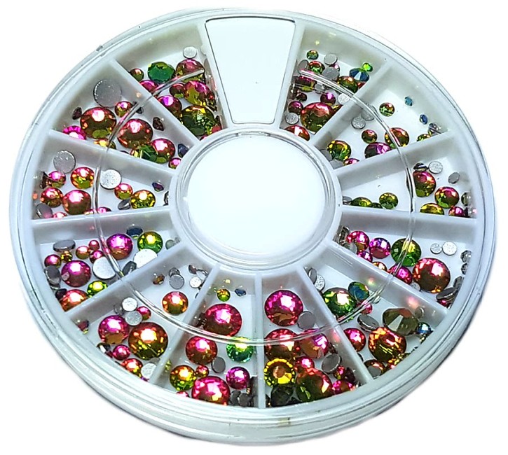 Strass Wheel "Turmalin", mixed sizes